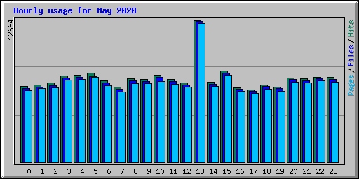 Hourly usage for May 2020